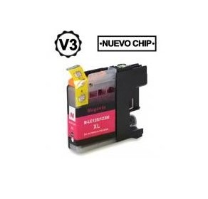 CARTUCHO BM BROTHER COMPATIBLE LC121XL/LC123XL MAGENTA LC121M/LC123M 10ML.